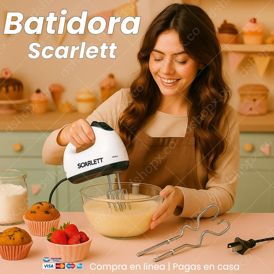 Batidora Scarlett 7 velocidades electrica
