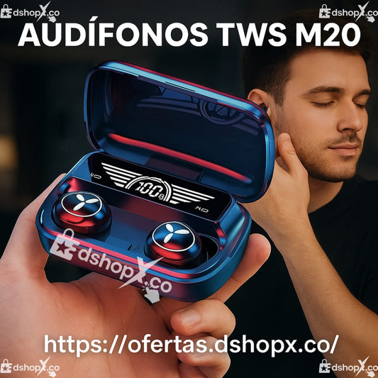 Audífonos TWS M20 | Sonido Premium y Conexión Inalámbrica